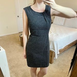 NWT LOFT Black Heather Sheath Dress